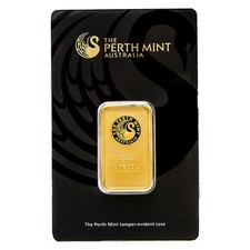 20 gram Gold Bar - The Perth Mint w/ Assay 4244.88 per troy oz