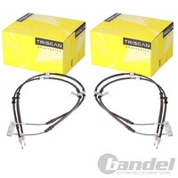 2X Triscan Handbremsseil Hinten Beidseitig Passend FüR Opel Adam