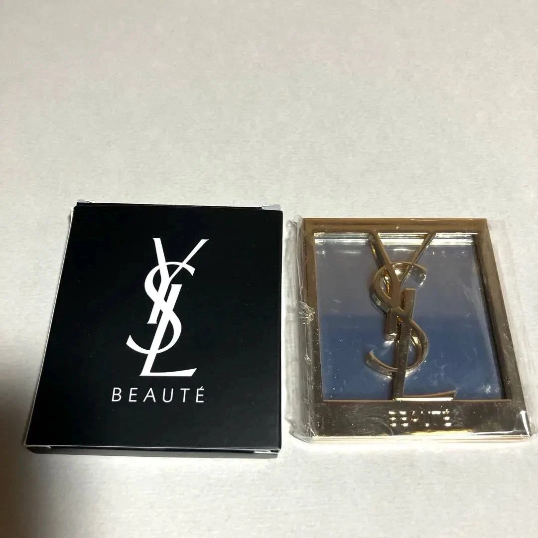 Yves Saint Laurent YSL Logo Beauty Makeup Mirror in Box N/A