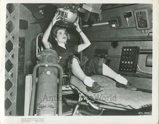Actress with polio ? breathing apparatus vintage  medical photo