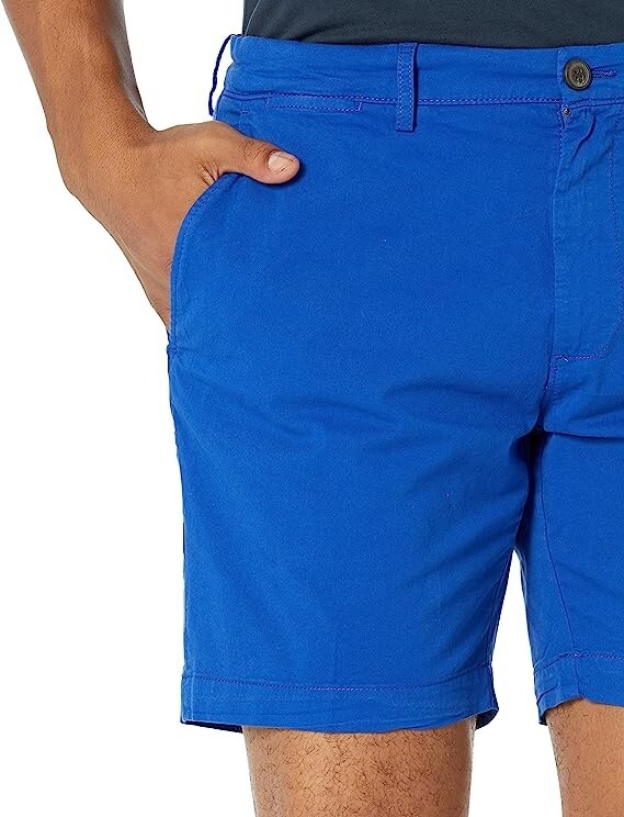 Goodthreads Men's Bright Blue Flat Front Comfort Stretch Chino 7