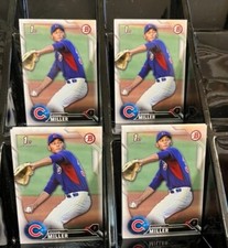 (x40 Lot) Tyson Miller 2016 Bowman Draft #58 1st Bowman Chicago Cubs Rookie RC