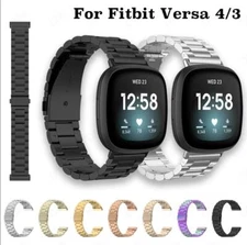 For Fitbit Versa 3 4/Sense Wrist Strap Stainless Steel Metal Watchband Bracelet