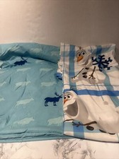 USED DISNEY FROZEN OLAF FULL SHEET SET SUPER SOFT/COMFORTABLE