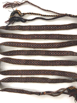 Bande Décorative Kelim Ancienne - Anatolie, Laine Tissée Main, 3.5x485 Cm, 50-60 Ans, Multicolore