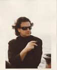 U2 Bono smoking Cigar wearing Sunglasses Cool Vintage 8x10 Color Photo