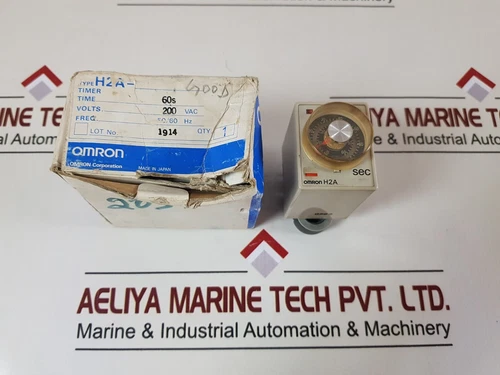 Lot of 4X Omron h2a motor driven timer 0-60 sec 60hz 0-70 sec 50hz