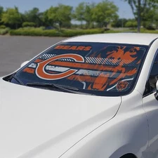 Fanmats 60047 Chicago Bears Windshield Sunshade - 59 in. X 29.5 in.