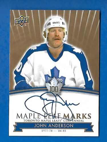 2017-18 TORONTO MAPLE LEAFS CENTENNIAL LEAF MARKS AUTOGRAPH & AKA CARD SEE LIST - Picture 36 of 91