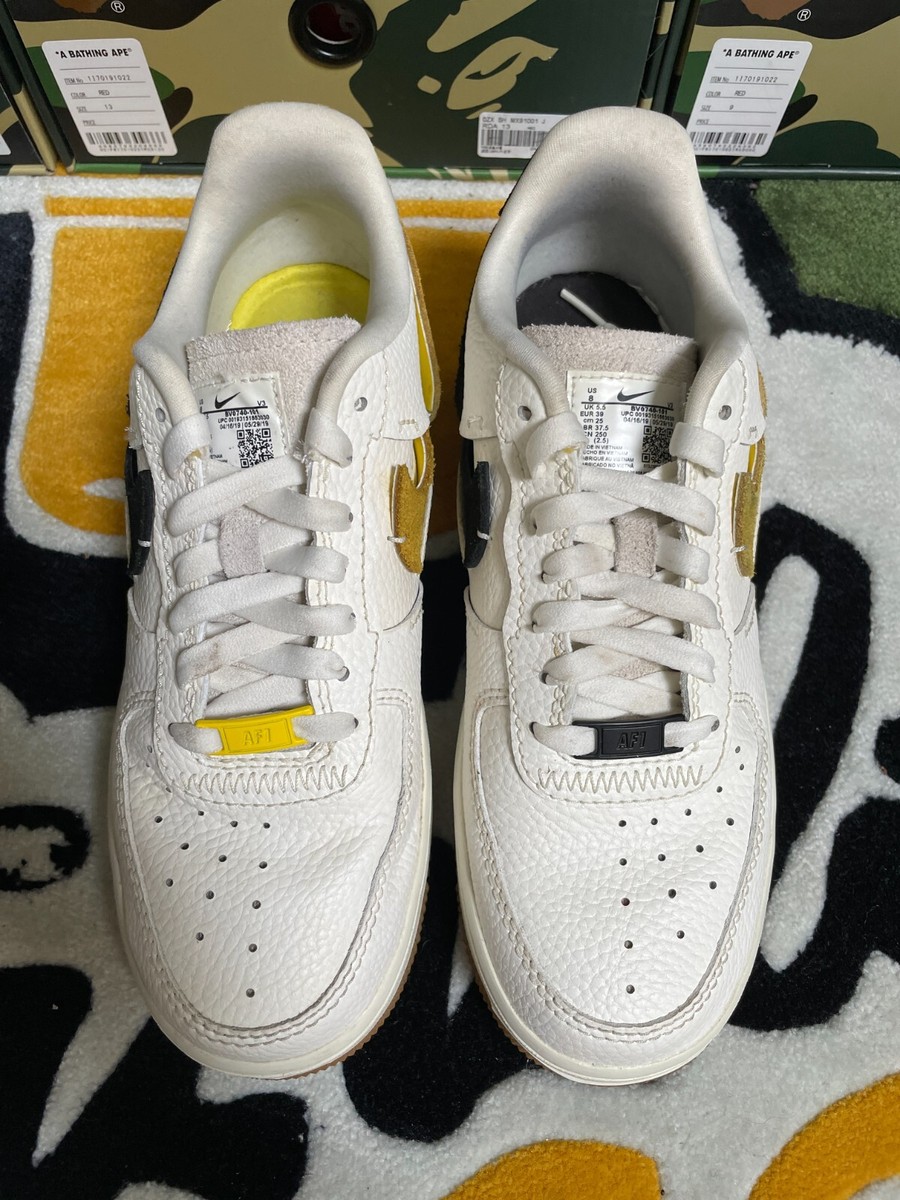 Nike Air Force 1 Vandalised LXX Sail/Green & Black/Yellow Nike Air Force 1 07 LXX Vandalized Women's Sail Yellow Size