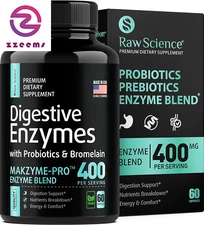 Digestive Enzymes with Probiotics for Women & Men Digestive Health - Bloating Re