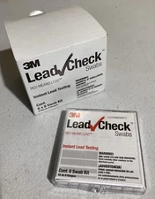 3M Lead Check Instant Lead Testing Swab Kits.  Box of 6 (48 Total). NEW