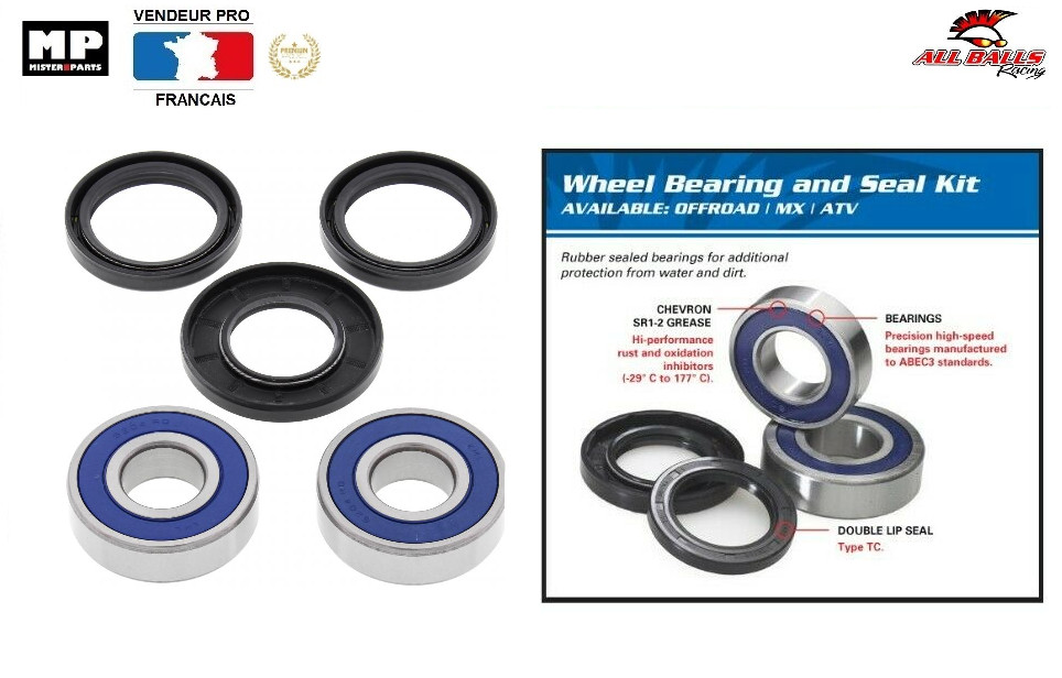 Roulement roue avant 25-1558 Triumph Thunderbird 1600 bague et joint spi de moyeu moto custom