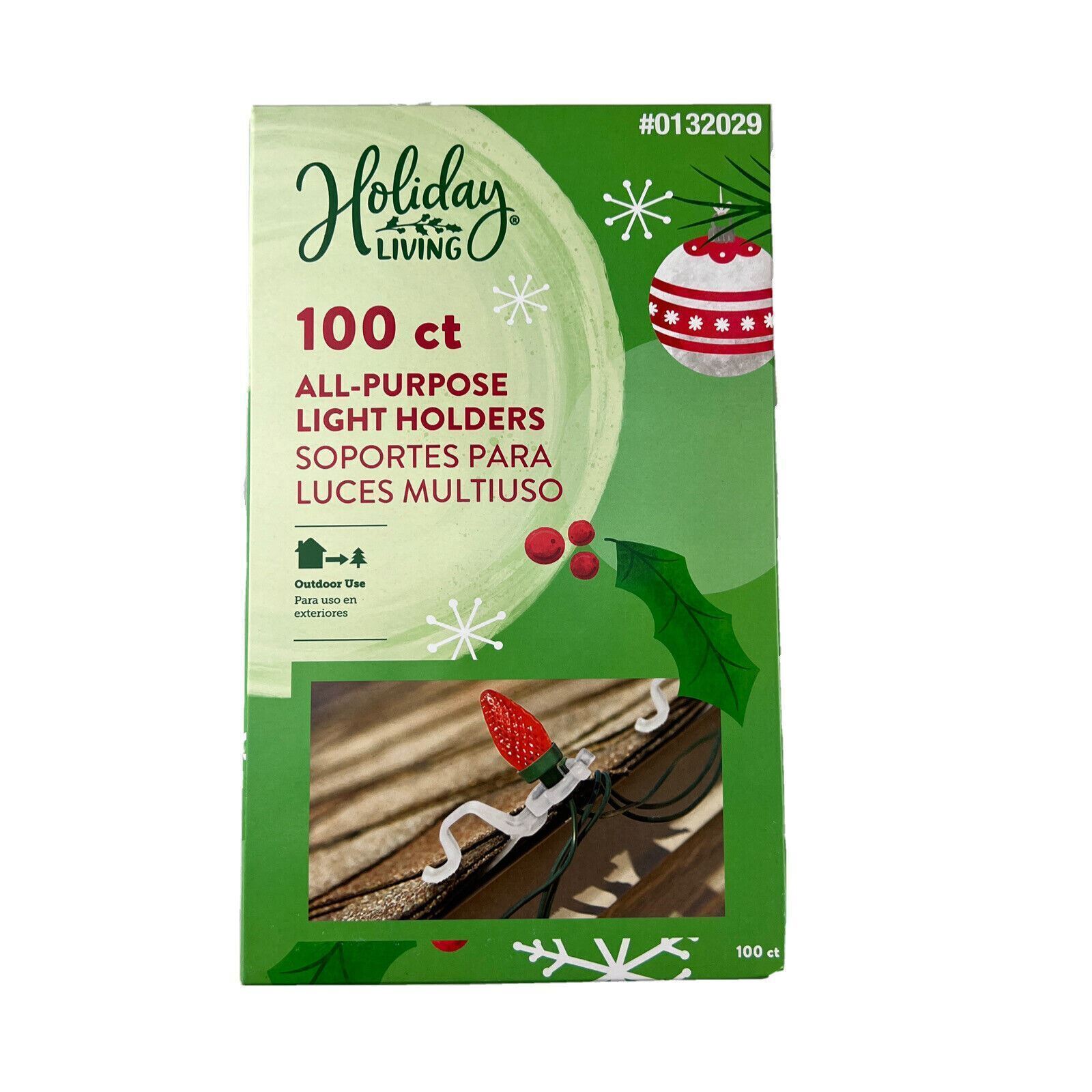 Holiday Living 100Pack Plastic Light Hanging Kit, 100 count