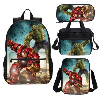hulk backpack and lunchbox