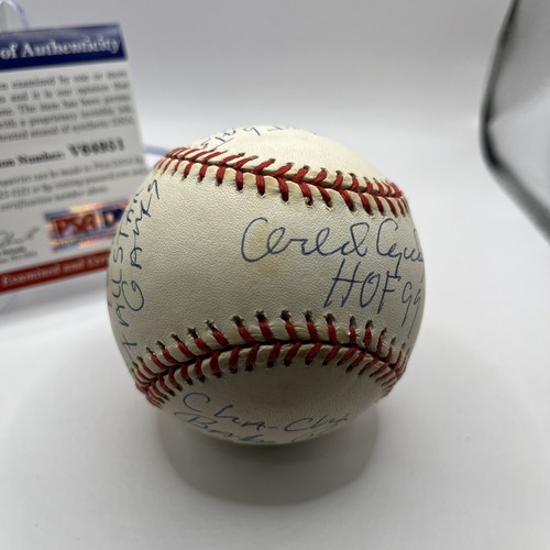 Orlando Cepeda Signed ONL Baseball 18 Stat Inscriptions PSA/DNA Autograph - Picture 9 of 10
