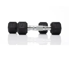 Tru Grit 5Lb Rubber Hex Dumbbell Pair