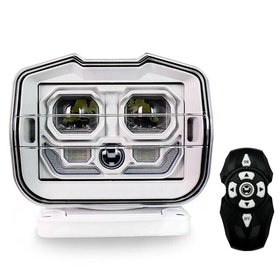 Truck Boat RV Wireless 60W LED Searchlight Marine Remote Control Spot Light - Image 2 of 4