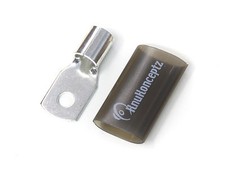 KnuKonceptz Tinned Copper 4 Gauge Crimp Ring Terminal with Adhesive Heat Shrink