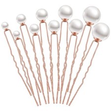 32 PCS Wedding Pearl Hair Pins Bridal Hair Accessories Rose Gold