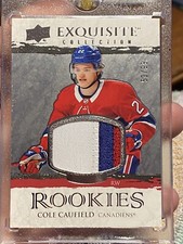 2021-22 Exquisite Rookies Collection Cole Caufield /99 canadiens Habs