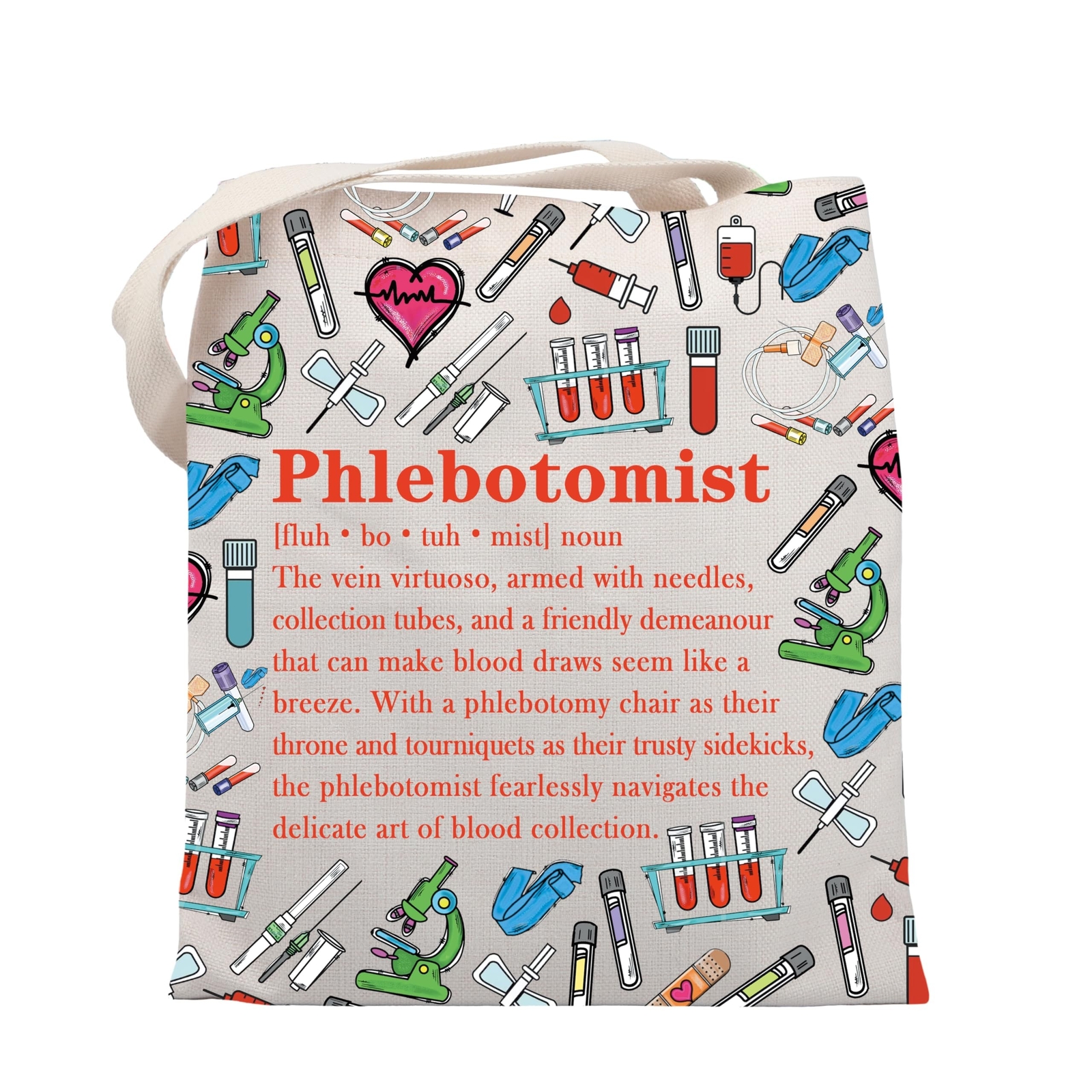 UJIMS Phlebotomist Gifts for Women Phlebotomy Tech Tote Bag Phlebotomy Gradua...