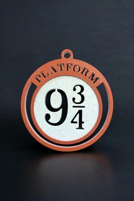 Custom 3D Printed Harry Potter 9 3/4 Platform Christmas Ornament