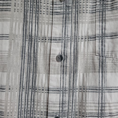 Oakley Hemd Herren beige & grau kariert Button Down Kurzarmhemd XXL - Bild 5 von 7