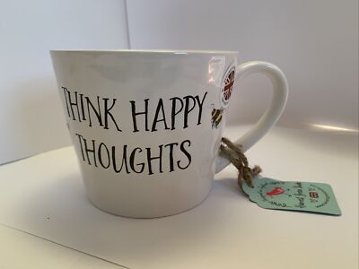 HONEST GREEN STUDIO Think Happy Thoughts mug    