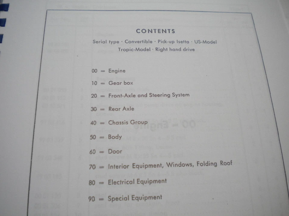 BMW Isetta 1961 manual de piezas automatizables - nuevo Foto 3 de 4