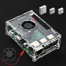 Raspberry Pi 3 B + Case with Fan and 3 Pcs Heatsink for Raspberry Pi Model B New