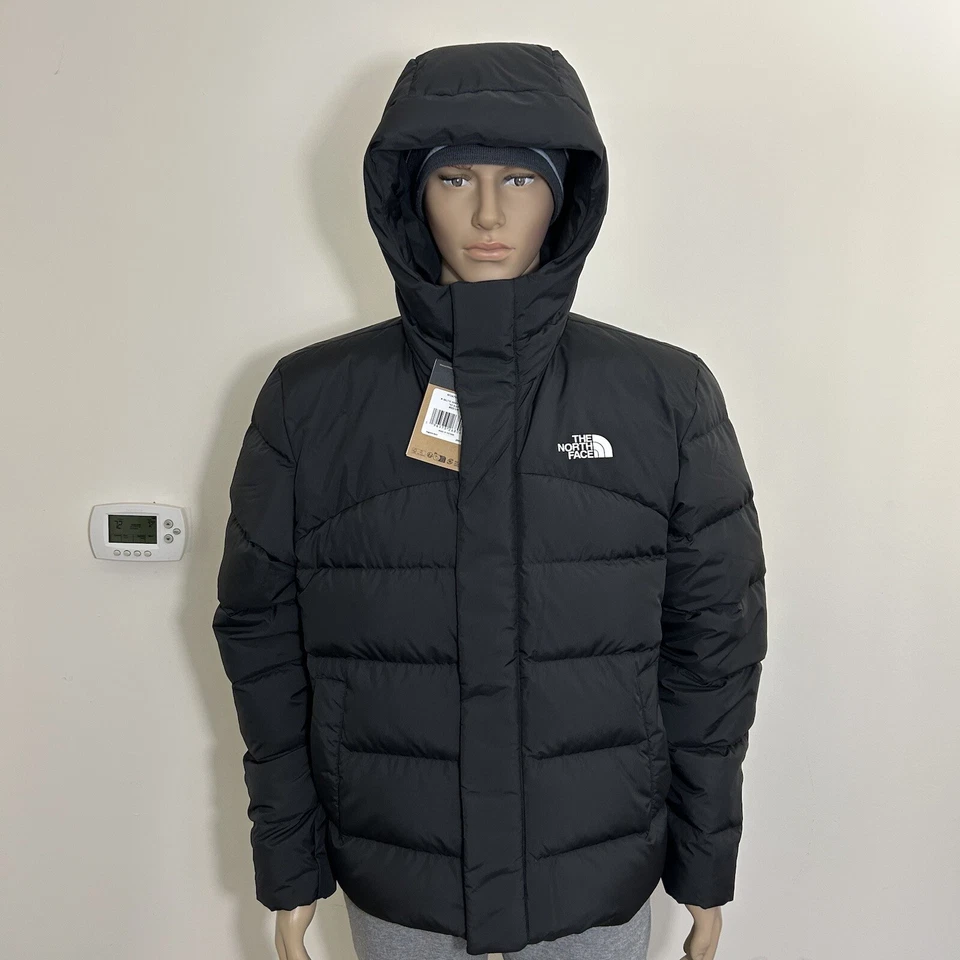 The North Face Men's Baltic Down Puffer Hoodie Jacket TNF Black Sz S M L XL XXL - Image 4 of 4