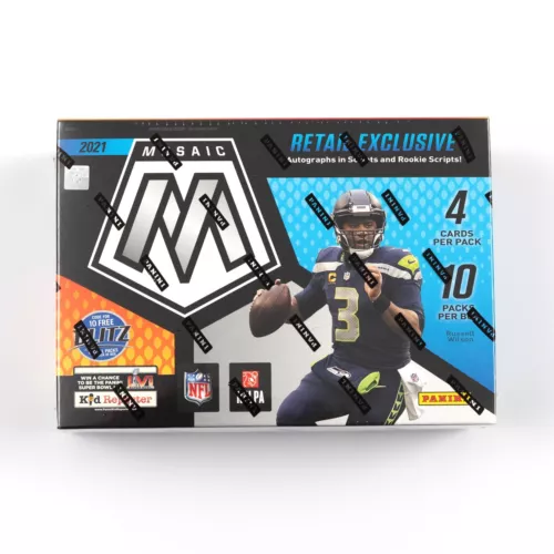 2021 Panini NFL Football Mosaic Mega Box Factory Sealed Reactive Yellow Parallel