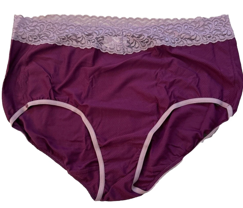 2 pares de calcinha feminina de malha ExOfficio Give-N-Go renda corte completo tamanho 2XL - Imagem 2 de 4