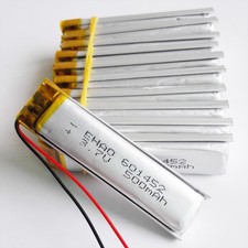 10PCS 3.7V 500mAh Lipo Polymer Battery Rechargeable For MP3 GPS Bluetooth 601452