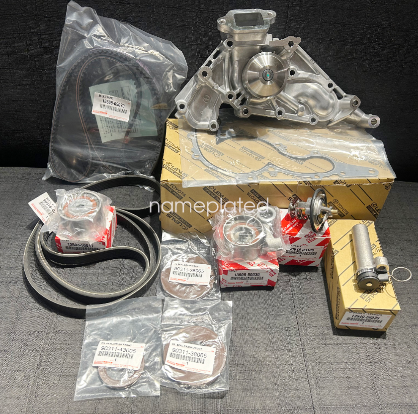 OEM Timing Belt Kit &Water Pump Fit TOYOTA Tundra 4Runner Water Pump 4.7L V8 US