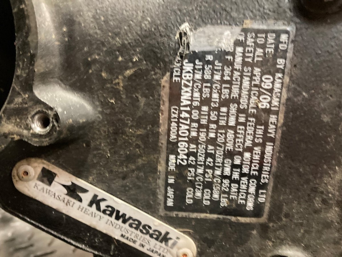 Kinhページ 2007 Kawasaki ZX14 ZX 14 1400 ZX1400 Ninja Frame Chassis