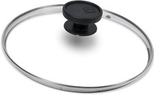 Coperchio Vetro Bordo Inox, 16 Cm