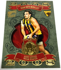 2009 SELECT AFL PINNACLE MEDAL CARD MC3 LUKE HODGE-NORM SMITH-HAWTHORN