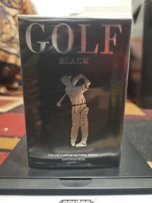 Golf Black by Secret Plus for Men Him Eau de Parfum EDP 3.4 oz 100 ml SEALED BOX