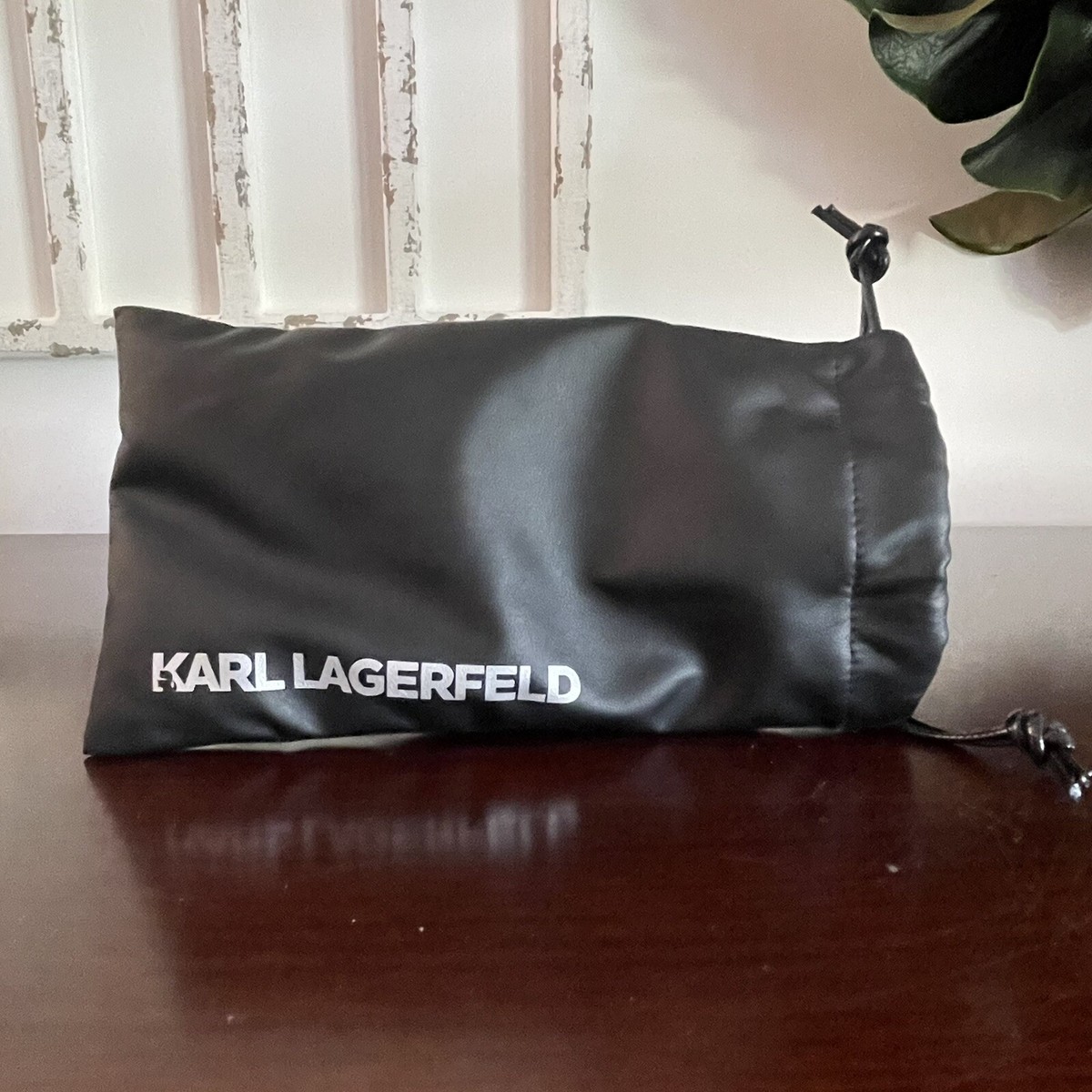 Karl Lagerfeld Eyeglass / Sunglass Black Pouch Case w