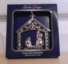 REGENT SQUARE NATIVITY - EUROPEAN CRYSTALS - NIB