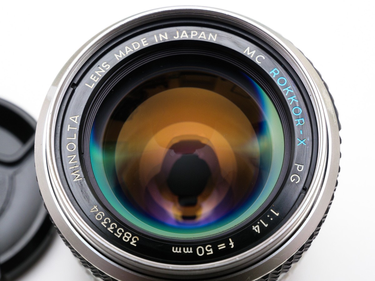 Custom Silver refinished/CLAed! Minolta MC Rokkor-X PG 50mm f/1.4