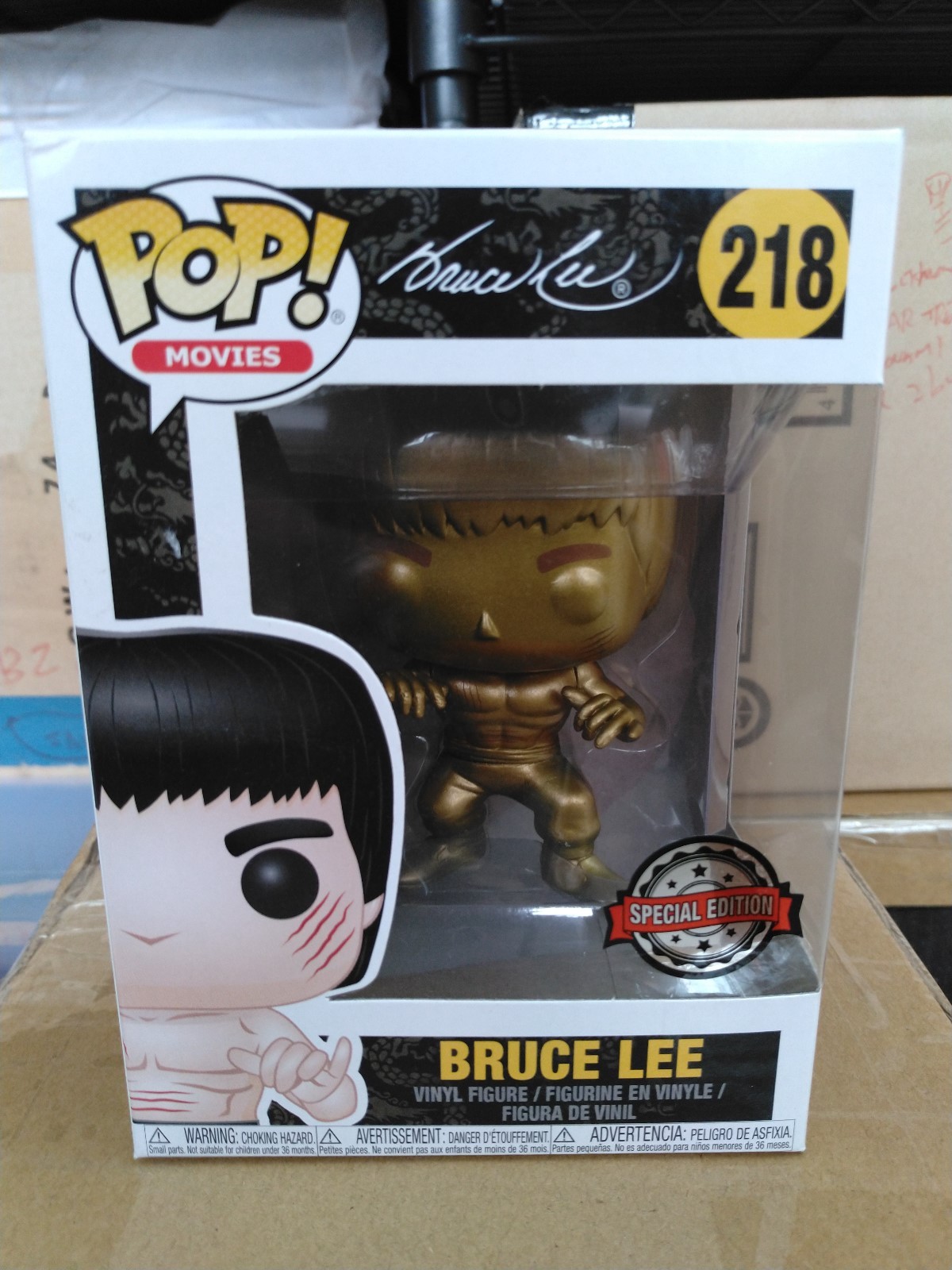 Figura Funko Pop Exclusiva Oro Bruce Lee # 218