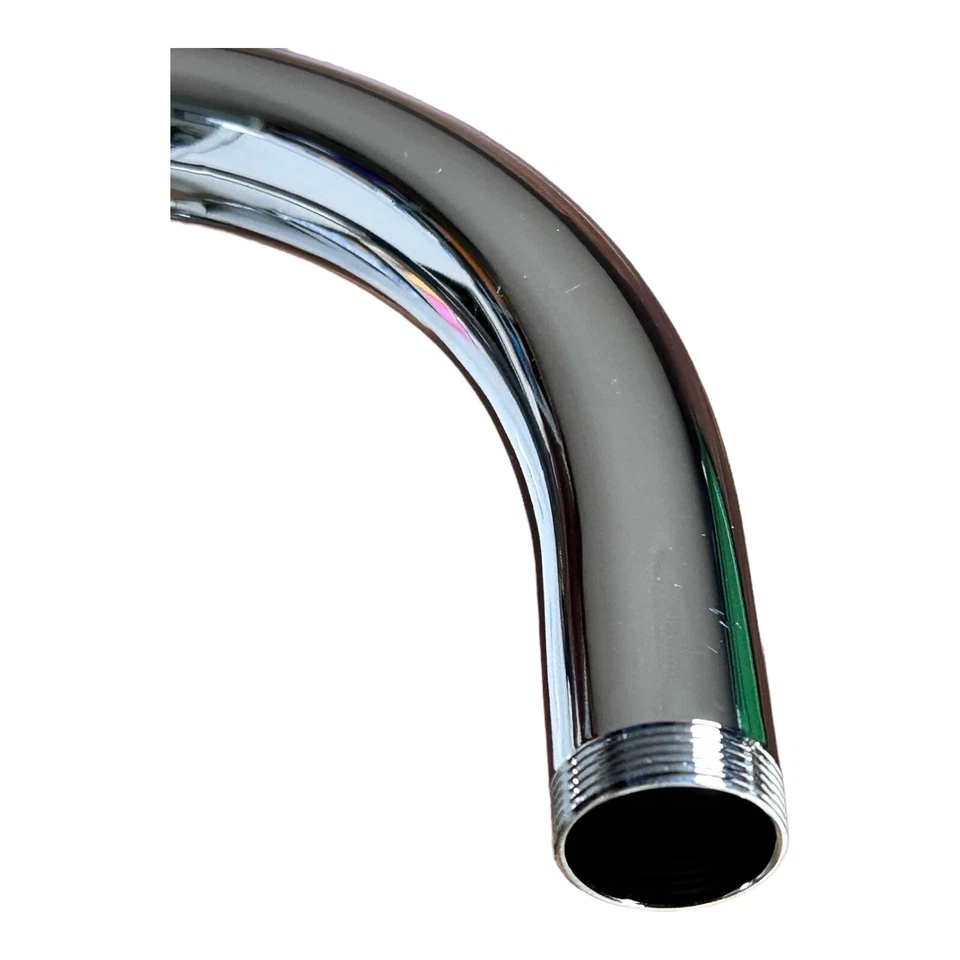 Bico de torneira de pia Gooseneck, compatível com a marca Zurn, acabamento cromado G67852, sem aeradores - Imagem 3 de 4