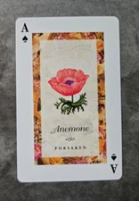 Vintage single/swap playing cards Flower Ace of Spades