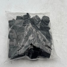 Grainger 7/8" Dia. Furniture Protective Leg Tips PK24 Black 6J581B SlipOn Round
