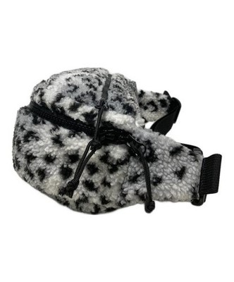 SUPREME 17FW Leopard Fleece Waist Bag White x Black | eBay