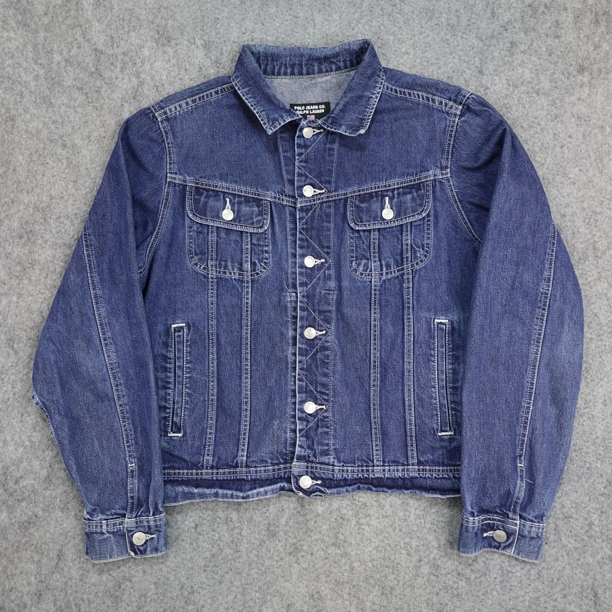 vintage polo ralph lauren denim jacket products for sale | eBay