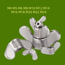 Wing Butterfly Nuts M4 M5 M6 M8 M10 M12 M14 M16 M18 M20 M22 M24 Stainless Steel